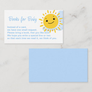 A LITTLE RAY OF SUNSHINE Book Request Enclosure Card