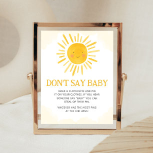 A Little Ray of Sunshine Don't Say Baby Sign