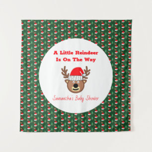 A Little Reindeer Is On The Way Tapestry