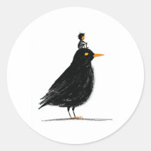 A Little Rider on a Black Bird | Classic Round