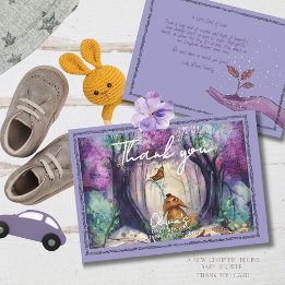 A Little Seed of Love Storybook Baby shower Thank You Card