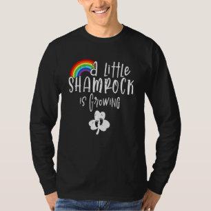 A Little Shamrock Is Growing Cute St Patrick's Day T-Shirt
