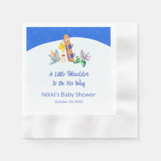 A Little Shredder Snowboard Napkin