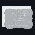 A little snowflake baby shower invitation<br><div class="desc">A little snowflake baby shower invitation. Watercolor snowflake and beautiful script text. Part of a collection.</div>