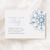 A Little Snowflake Blue Baby Shower Books for Baby
