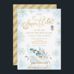 A Little Snowflake Is On The Way Baby Shower  Invi Invitation<br><div class="desc">A Little Snowflake Is On The Way Baby Shower Invitation</div>