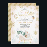 A Little Snowflake Is On The Way Baby Shower Invitation<br><div class="desc">A Little Snowflake Is On The Way Baby Shower Invitation</div>