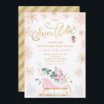 A Little Snowflake Is On The Way Baby Shower  Invitation<br><div class="desc">A Little Snowflake Is On The Way Baby Shower Invitation</div>
