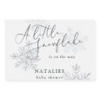 A little snowflake winter baby shower party  wine 