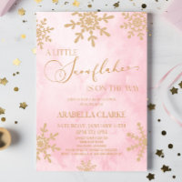 A Little Snowflake Winter Wonderland Baby Shower