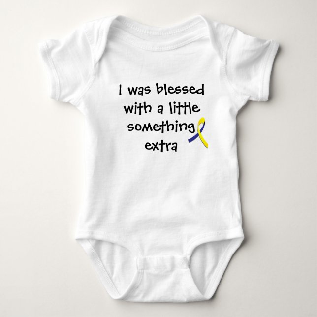 "A little something extra" Down Syndrome Shirt (Front)