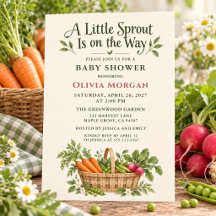 A Little Sprout Gouache Farmers Market Baby Shower