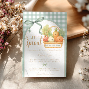 A Little Sprout is on the Way Baby Shower Invitation