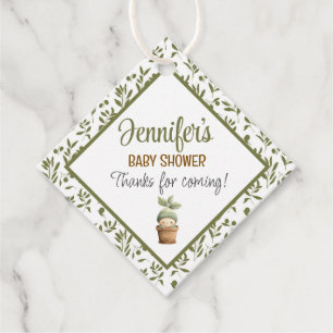 A Little Sprout on the Way Favor Tag