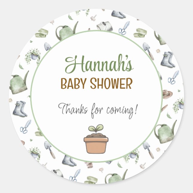 A Little Sprout on the Way Sticker (Front)