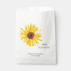 A Little Sunflower is on the Way Shower Favour Bag