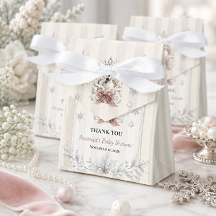 A Little Swan Winter Princess Baby Shower Favor Box