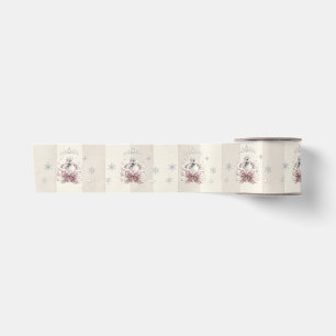 A Little Swan Winter Princess Baby Shower Satin Ribbon