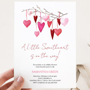 A Little Sweetheart Baby Shower Invitation