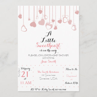 A Little Sweetheart Invitation