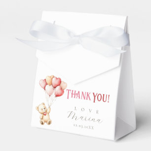 A little sweetheart is on her way baby shower favor box