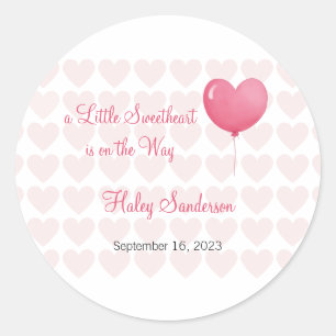 A Little Sweetheart is on the Way Labels, Stickers
