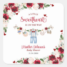 A Little Sweetheart Valentine Boy Baby Shower