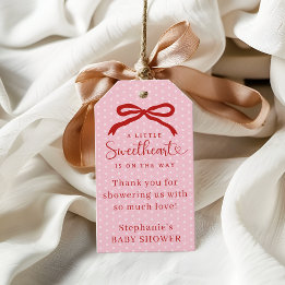 A Little Sweetheart Valentines Baby Shower Gift Tags