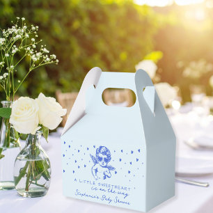 A Little Sweetheart Valentines Boy Baby Shower Favor Box