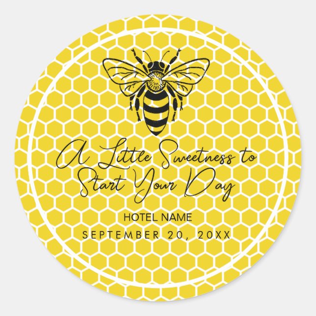 A Little Sweetness to Start Your Day | Breakfast  Classic Round Sticker (Front)