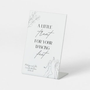 A Little Treat For Dancing Feet Shoes Minimalist Pedestal Sign