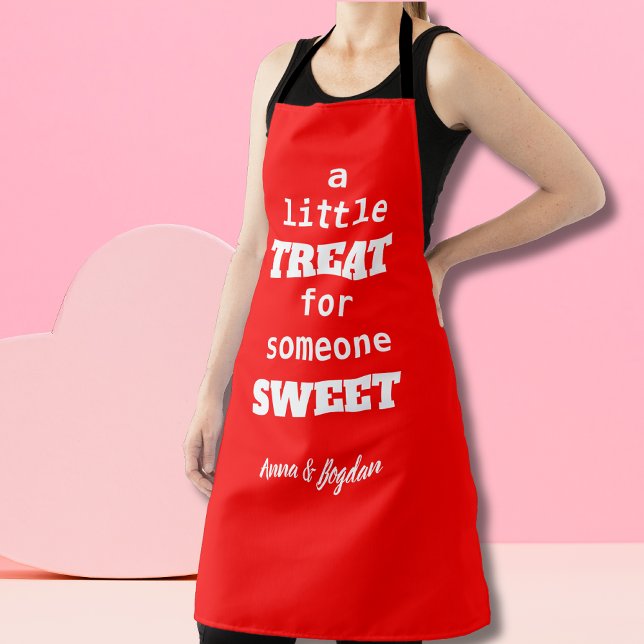 A Little Treat For Someone Sweet | Red Valentine Apron (Creator Uploaded)