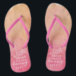 A Little Treat For Your Dancing Feet- Tropical Flip Flops<br><div class="desc">Celebrate in style with these trendy wedding flip flops. This design is easy to personalize with your own wording and your guests will be thrilled when they receive these fabulous party favours.</div>