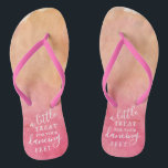 A Little Treat For Your Dancing Feet- Tropical Flip Flops<br><div class="desc">Celebrate in style with these trendy wedding flip flops. This design is easy to personalize with your own wording and your guests will be thrilled when they receive these fabulous party favours.</div>