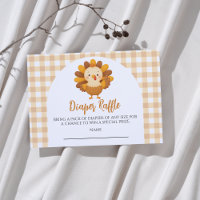 A Little Turkey Baby Shower Diaper Raffle