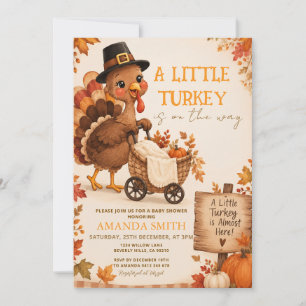A Little Turkey Is on the Way Baby Shower Invitation