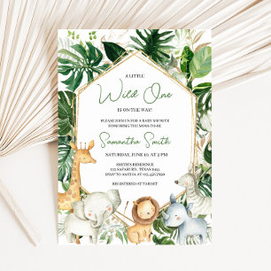 A Little Wild One Baby Shower Invitation