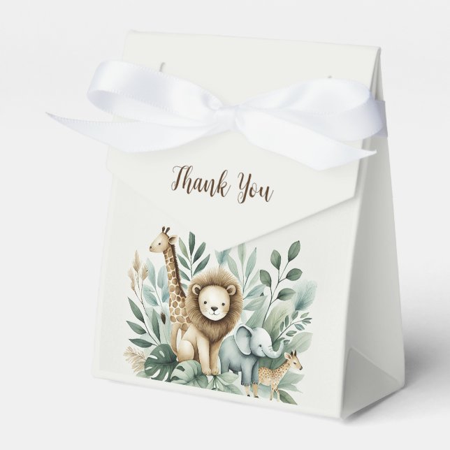 A Little Wild One  Favor Box (Front Side)