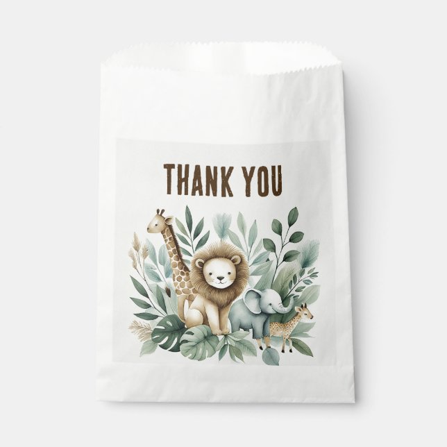 A Little Wild One  Favour Bag (Front)