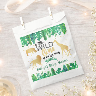 A Little Wild One Is On His Way Boys Baby Shower Favour Bag