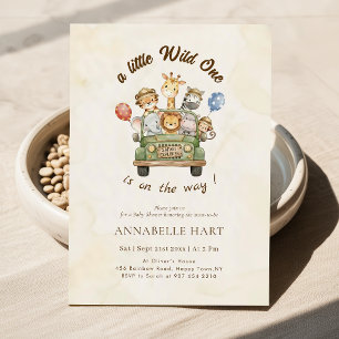 A Little Wild One Jungle Baby Shower Invitation