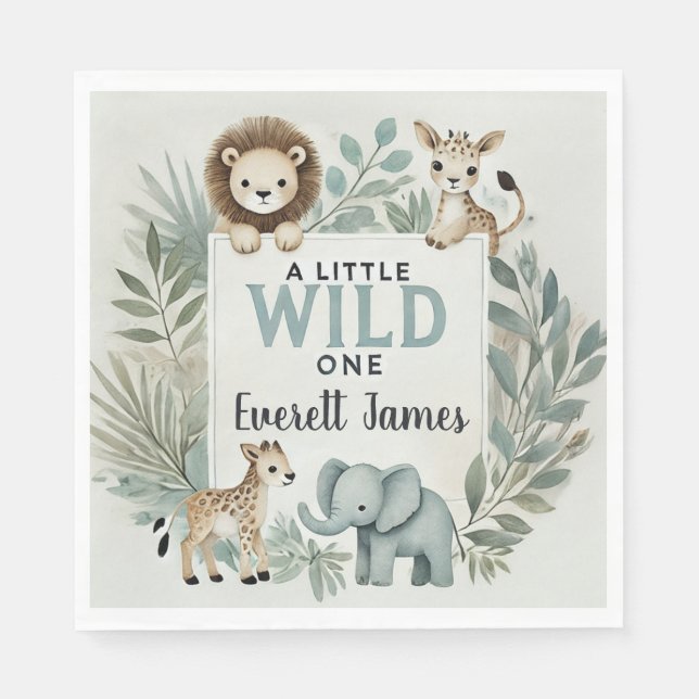 A Little Wild One Napkin (Front)