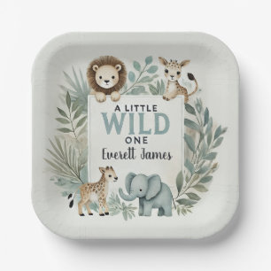 A Little Wild One Paper Plate