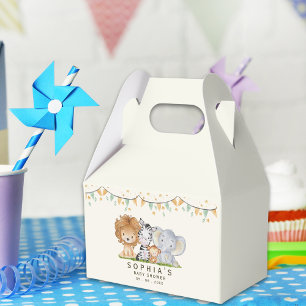 A Little Wild One Safari Animals Favor Box