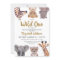 A Little Wild One Safari Baby Animals Baby Shower 