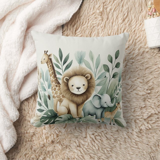 A Little Wild One Throw Pillow (Blanket)