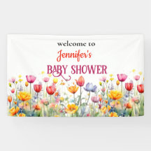 a little wildflower baby girl shower