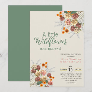 a little wildflower boho invitations