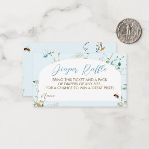 A little Wildflower Diaper Raffle Enclosure Card