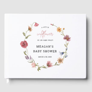 A Little Wildflower Girl Baby Shower Guestbook